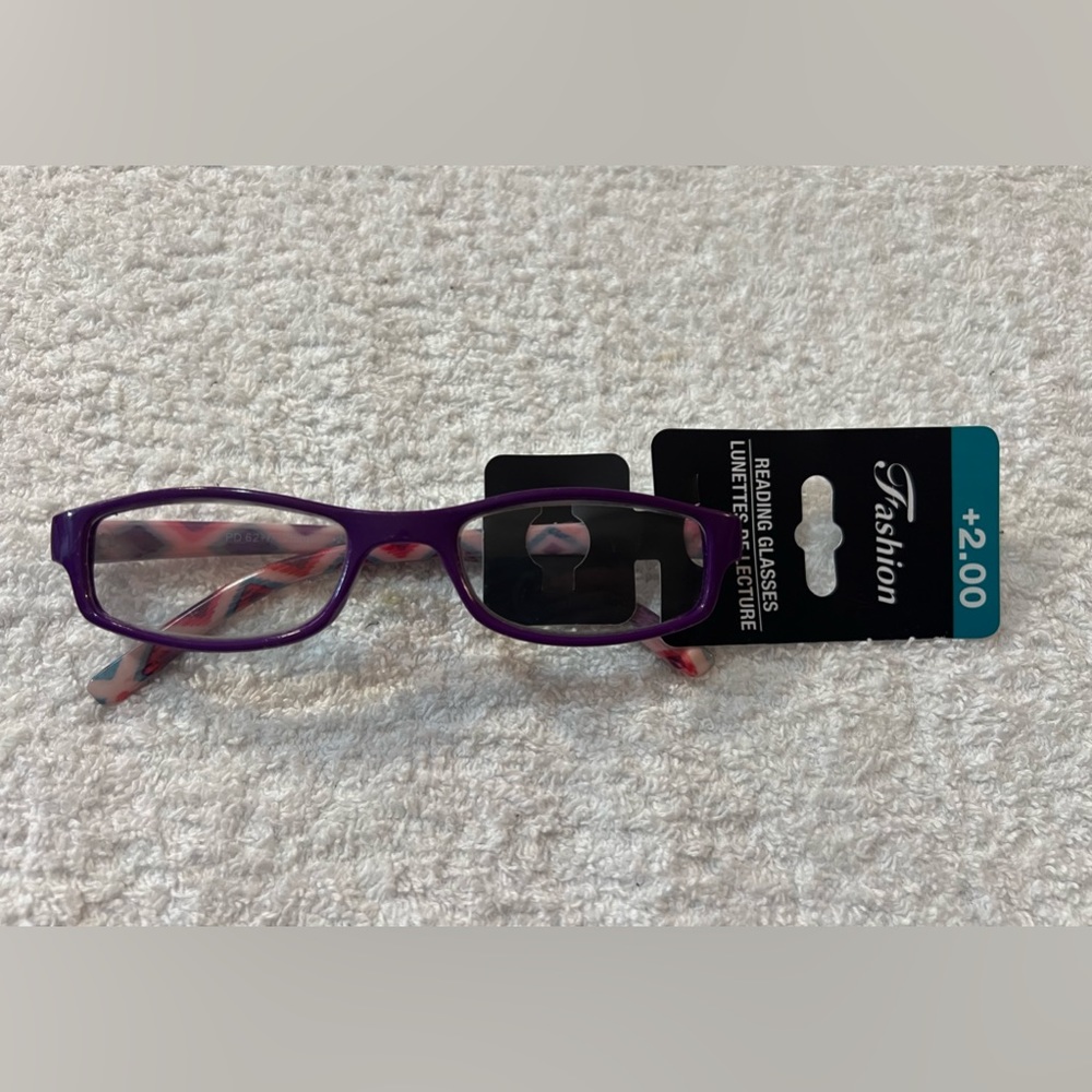 Fashion Frame +2.00 Reading Glasses Eyeglasses